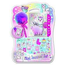 KIDS CORNER Mini Journal Set w Pass code Lock (Llama)