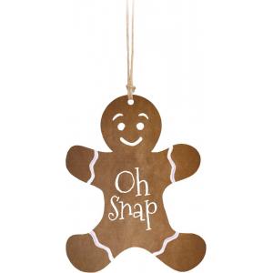 Engravable & Personalized Gifts OH Snap! Gingerbread Hanging Ornament