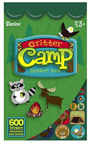 KIDS CORNER Crazy Camping Critters Sticker Activity Book