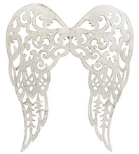 Load image into Gallery viewer, 24&quot; Filigree Angel Wings Antique White

